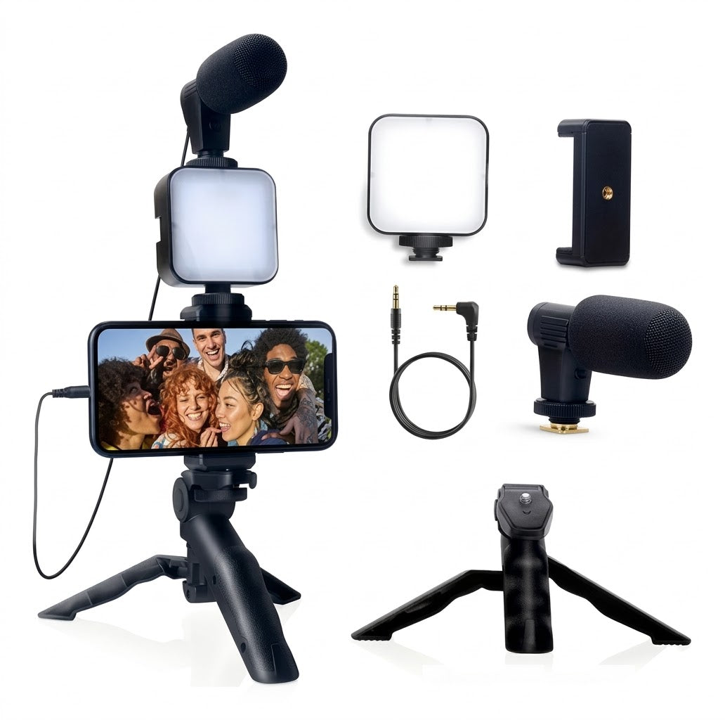 Kit de Vlogging Profesional Todo-en-Uno 🎥✨
